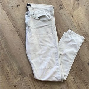 Flying Monkey White Ankle Cropped Jeans - 29
